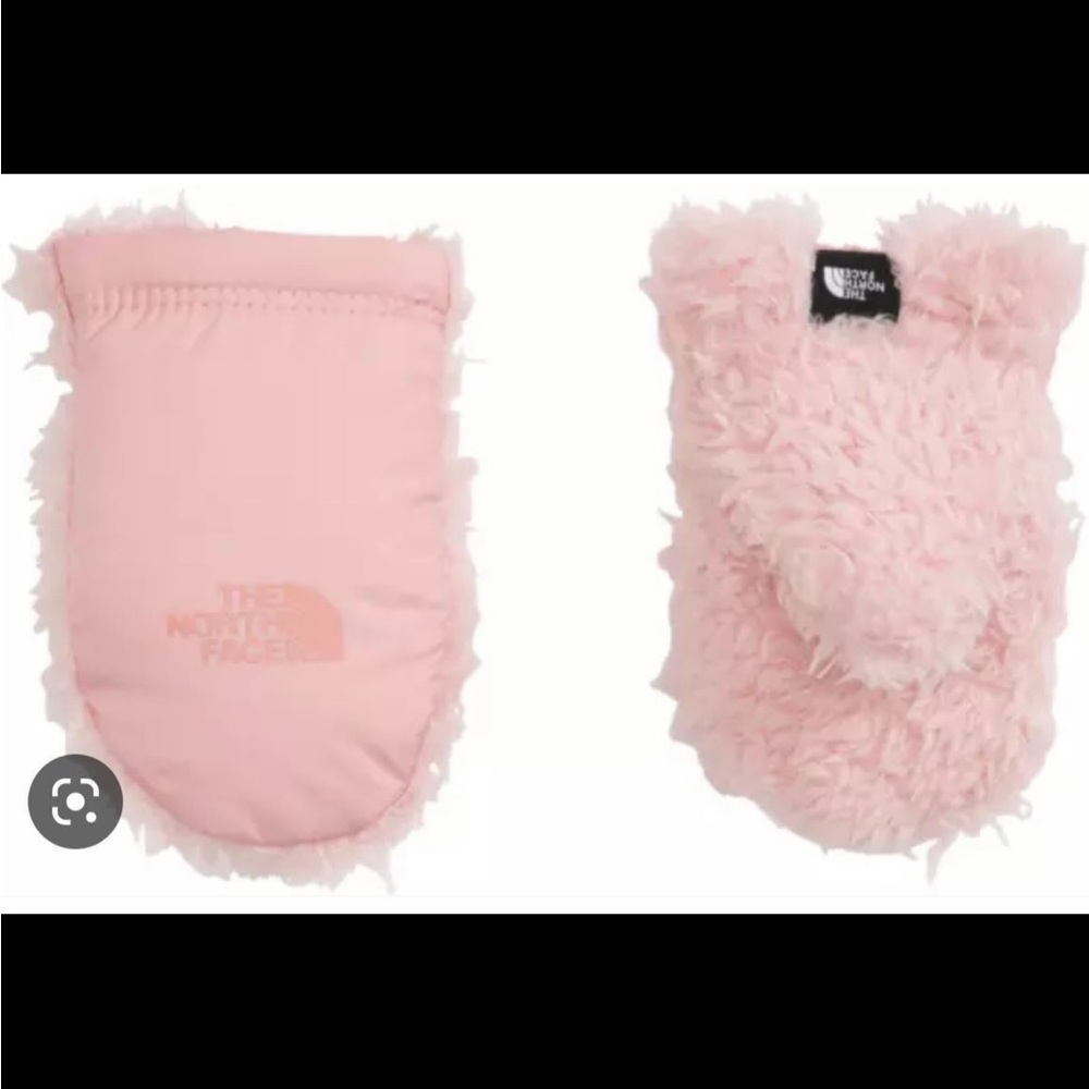 The North Face Babies' Suave Oso Mittens In Peach pink